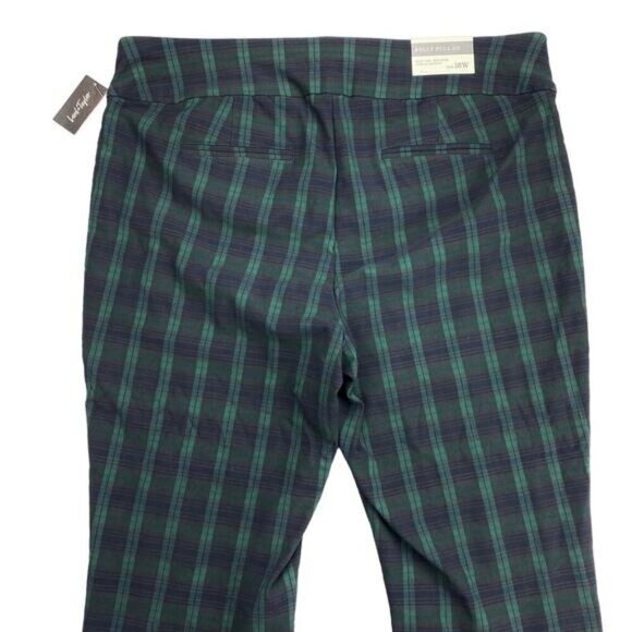 Lord & Taylor Kelly Pull-On Plaid Tartan Pants Womens Size 18W - Picture 6 of 7